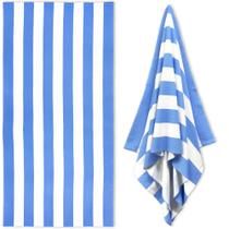 Toalha de praia HENBAY Microfibra de grandes dimensões 90x180 cm azul Toalha de praia HENBAY Microfibra de grandes dimensões 90x180 cm azul