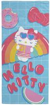 Toalha de praia Jay Franco Hello Kitty Rainbow 100% algodão