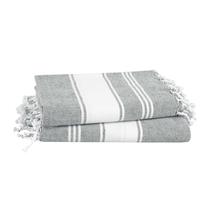 Toalha de praia LANE LINEN Alloy 39x71cm, pacote com 2 unidades, secagem rápida Toalha de praia LANE LINEN Alloy 39x71cm, pacote com 2 unidades, secagem rápida