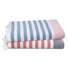 Toalha de praia LANE LINEN extra grande, pacote com 2, 39x71 cm, Old Glory Pink