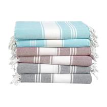 Toalha de praia LANE LINEN Toalhas de piscina turcas, conjunto de 6, 100% linho