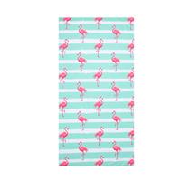 Toalha de praia LIVILAN Blue Flamingo para meninas e crianças 75x150cm