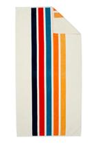 Toalha de praia Loon & Lake Luxury Retro Stripes 100% algodão