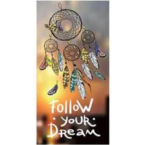 Toalha De Praia Microfibra Anti Areia New 70x140cm Follow Your Dream Toalha De Praia Microfibra Anti Areia New 70x140cm Follow Your Dream