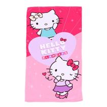 Toalha de praia modelo sanrio hello kitty tamanho 1m x 60 cm. - HIPER TEXTIL