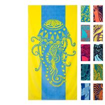 Toalha de praia Nova Blue Jellyfish 86x160 cm 100% algodão Toalha de praia Nova Blue Jellyfish 86x160 cm 100% algodão