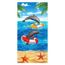 Toalha de Praia Piscina 140x70cm Estampada 100% Poliéster Macia