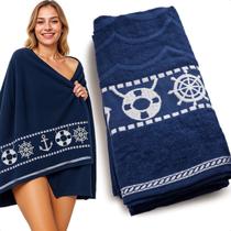 Toalha De Praia Piscina Grande Algodão 160x80 Secagem Rápida