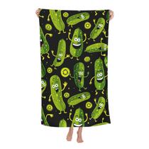 Toalha de praia PXLNJHO Funny Pickle Microfiber 80x130cm Toalha de praia PXLNJHO Funny Pickle Microfiber 80x130cm