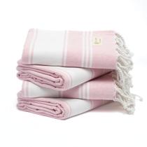 Toalha de praia Salt Earth Cotton Turk Set 4 Candy Pink 90x180cm