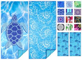 Toalha de praia Two-Yek, microfibra fina, leve, 180x80cm, pacote com 2