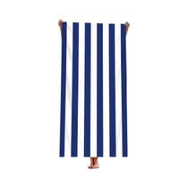 Toalha De Praia Ultra-Fina De Secagem Rápida E Absorvente Com Listras Minimalistas Para Natação E