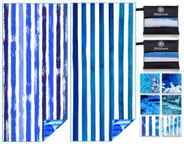 Toalha de praia Widdonen, leve, microfibra, sem areia, secagem rápida