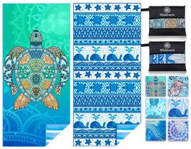 Toalha de praia Widdonen Microfiber Sand Free Quick Dry, pacote com 2 Toalha de praia Widdonen Microfiber Sand Free Quick Dry, pacote com 2