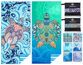 Toalha de praia Widdonen Microfiber Sand Free Quick Dry, pacote com 2 Toalha de praia Widdonen Microfiber Sand Free Quick Dry, pacote com 2