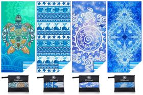 Toalha de praia Widdonen Microfiber Sand Free Quick Dry, pacote com 4 Toalha de praia Widdonen Microfiber Sand Free Quick Dry, pacote com 4