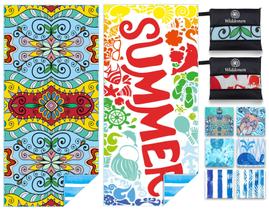 Toalha de praia Widdonen, microfibra, leve, sem areia, de secagem rápida