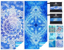 Toalha de praia Widdonen, microfibra leve, sem areia, pacote com 2