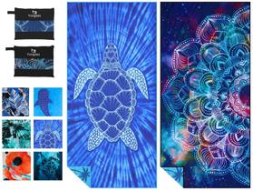 Toalha de praia Yongoes Microfiber Lightweight Quick Dry, pacote com 2 Toalha de praia Yongoes Microfiber Lightweight Quick Dry, pacote com 2