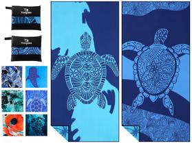 Toalha de praia Yongoes, pacote com 2 microfibras, 81 x 180 cm, secagem rápida Toalha de praia Yongoes, pacote com 2 microfibras, 81 x 180 cm, secagem rápida