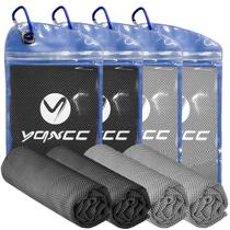 Toalha de resfriamento YQXCC Ice Cool para pescoço 47x30cm, pacote com 4 Toalha de resfriamento YQXCC Ice Cool para pescoço 47x30cm, pacote com 4