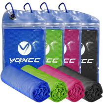 Toalha de resfriamento YQXCC Ice Cool para pescoço, microfibra 47x12cm, pacote com 4