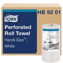 Toalha de rolo Tork Handi, branca, certificada, compostável 30x120