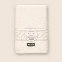 Toalha de Rosto 100% Algodão Amy Off White 48x80cm ACASA Premium Toalha de Rosto 100% Algodão Amy Off White 48x80cm ACASA Premium