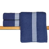Toalha de Rosto Adriana 100 Algodão Marinho 48x65cm - Sisa