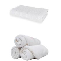 Toalha De Rosto Branca 45x70cm 100 Algodão 45 X 70 Cm Absorção
