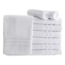 Toalha de Rosto Branca Sofisticada Para Decorar Banheiros Elegantes Entrega Rápida Toalha de Rosto Branca Sofisticada Para Decorar Banheiros Elegantes Entrega Rápida