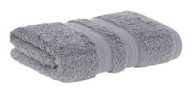 Toalha De Rosto Cinza Buddemeyer Algodão Egípcio Penteado Cinza