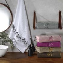 Toalha de Rosto Eden Avulsa 01 Peça 450g/m² 80cm x 50cm 100% Algodão - Branco