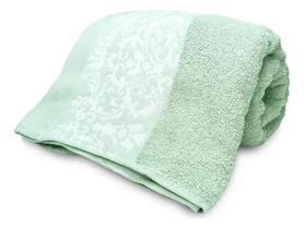 Toalha de Rosto Fatex Jacquard Medalhão Verde 50x70 cm Toalha de Rosto Fatex Jacquard Medalhão Verde 50x70 cm