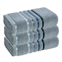 Toalha de Rosto Karsten Fio Penteado 3 Peças Toalha de Rosto Karsten Fio Penteado 3 Peças
