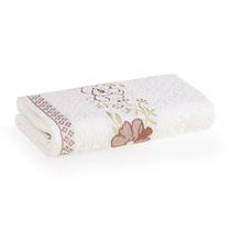 Toalha de Rosto Karsten Yuna Fio Cardado Felpuda Estampa Floral