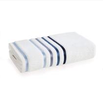 Toalha De Rosto Lumina Fio Penteado Branco e Azul Karsten Toalha De Rosto Lumina Fio Penteado Branco e Azul Karsten