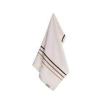 Toalha De Rosto Lumina Fio Penteado Ivory e Marrom Karsten Toalha De Rosto Lumina Fio Penteado Ivory e Marrom Karsten