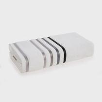Toalha de Rosto Lumina Karsten BRANCO/CINZA 0,48X0,80CM Toalha de Rosto Lumina Karsten BRANCO/CINZA 0,48X0,80CM
