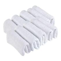 Toalha De Rosto Para Salão Branca Kit Com 12 Unidades Toalha De Rosto Para Salão Branca Kit Com 12 Unidades