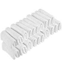 Toalha De Rosto Para Salão Branca Kit Com 20 Unidades Toalha De Rosto Para Salão Branca Kit Com 20 Unidades