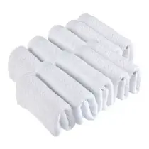 Toalha De Rosto Para Salão Branca Kit com 6 unidades Toalha De Rosto Para Salão Branca Kit com 6 unidades