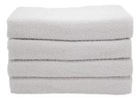 Toalha De Rosto Para Salão Branca Kit com 6 unidades