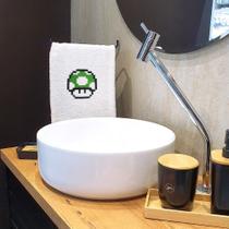 Toalha de Rosto Super Mario Cogumelo Verde