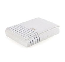 Toalha de Rosto Trussardi Felpuda Palladio Branca com Listas Azuis 48cm x 80cm