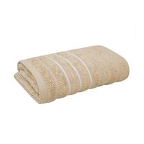 Toalha de Rosto Wave Premium 450gm Algodão Macia Absorvente Secagem Rápida 50x70cm Bege Toalha de Rosto Wave Premium 450gm Algodão Macia Absorvente Secagem Rápida 50x70cm Bege