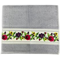 Toalha de RostoTransfer Felpuda Floral 42cm x 72cm Savitex Toalha de RostoTransfer Felpuda Floral 42cm x 72cm Savitex