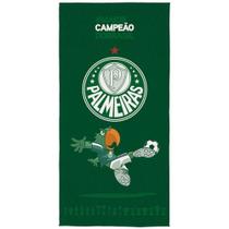 Toalha de Time Banho Praia Palmeiras 100% Poliéster Transfer 70cm x 1,40m Lepper