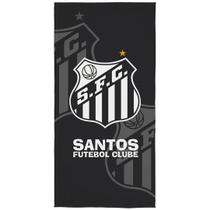 Toalha de Time Banho Praia Santos 100% Poliéster Transfer 70cm x 1,40m Lepper