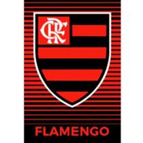 Toalha de Time Buettner Veludo Estampado Brasão Flamengo